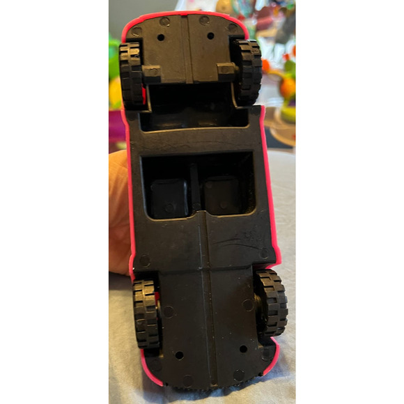 Pink convertible sports car black interior Barbie size - Picture 5 of 5